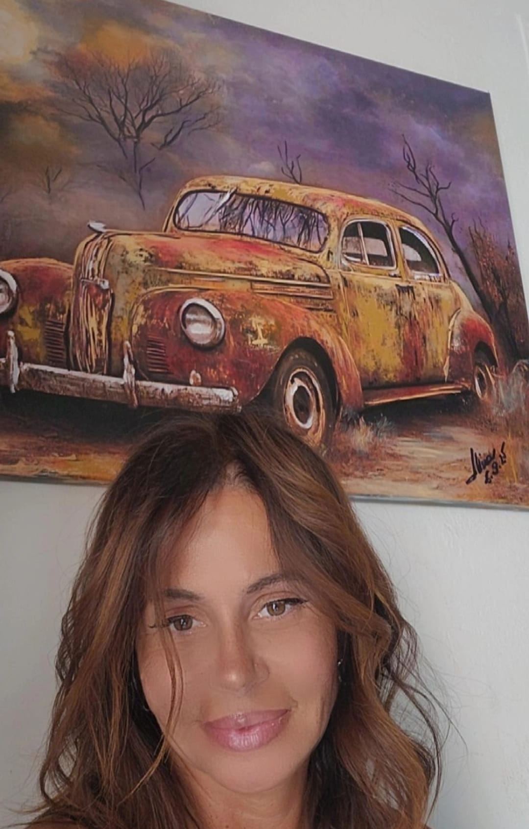 ArteDiAlina.com painting: Much more than an old car